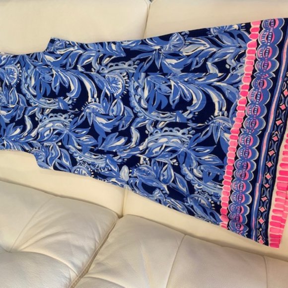 Gabby Stretch Shift in High Tide Navy - Picture 4 of 4